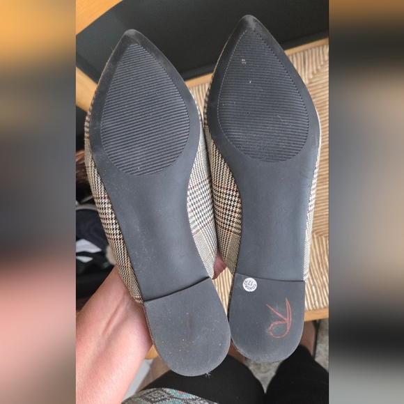 Steve Madden Plaid Mules with Bold Black Chain. Sz 8 - Picture 4 of 5